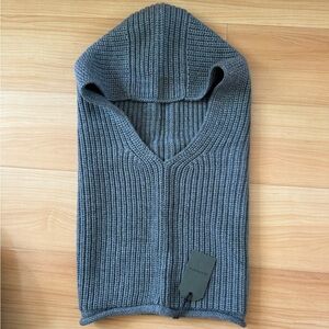 Allsaints hooded snood grey